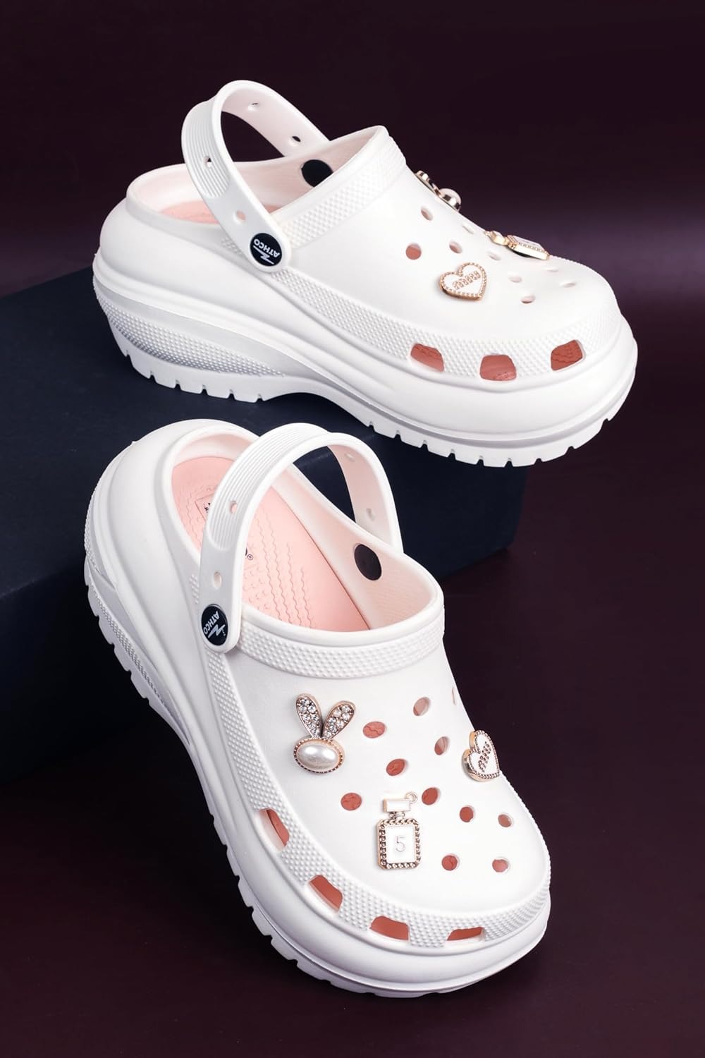 Dual-Color Soft EVA Cushioned Clogs For Women's|Girl's| - Image 2